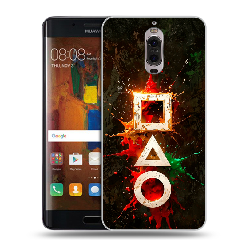 Пластиковый чехол на Huawei Mate 9 Pro с принтом Squid Game Игра кальмара Пластиковый чехол на Huawei Mate 9 Pro с принтом Squid Game Игра кальмара