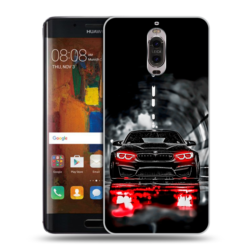 Пластиковый чехол на Huawei Mate 9 Pro с принтом BMW БМВ Пластиковый чехол на Huawei Mate 9 Pro с принтом BMW БМВ