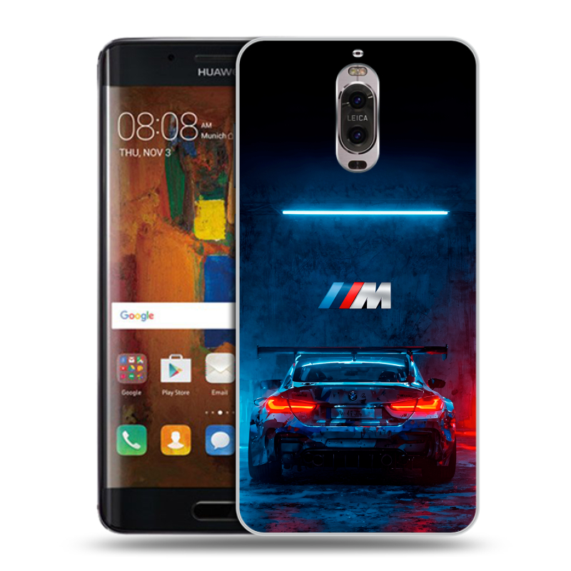 Пластиковый чехол на Huawei Mate 9 Pro с принтом BMW БМВ Пластиковый чехол на Huawei Mate 9 Pro с принтом BMW БМВ
