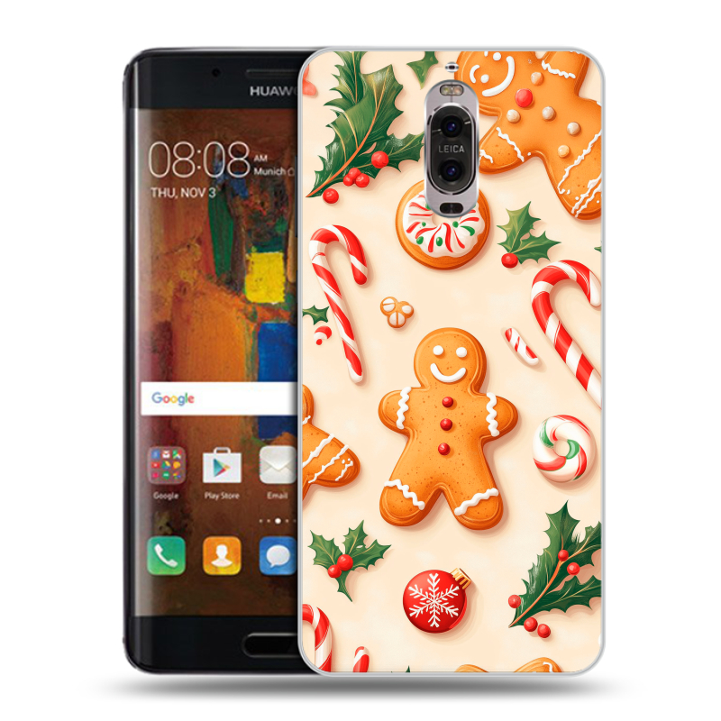 Пластиковый чехол на Huawei Mate 9 Pro с принтом Новый год Пластиковый чехол на Huawei Mate 9 Pro с принтом Новый год