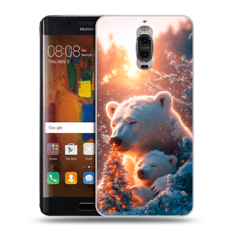 Пластиковый чехол на Huawei Mate 9 Pro с принтом Новый год Пластиковый чехол на Huawei Mate 9 Pro с принтом Новый год