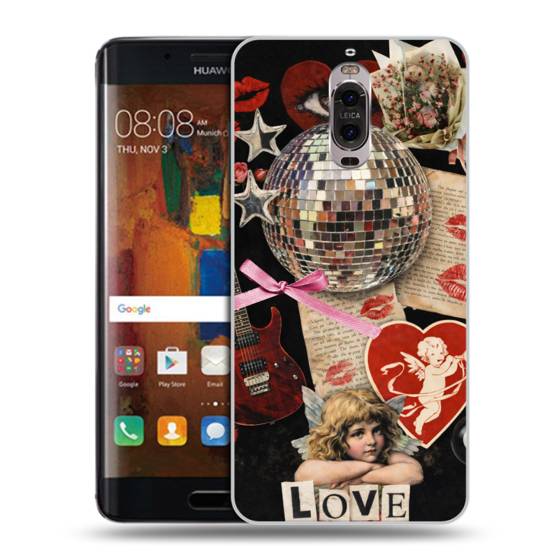 Пластиковый чехол на Huawei Mate 9 Pro с принтом для девочек Пластиковый чехол на Huawei Mate 9 Pro с принтом для девочек