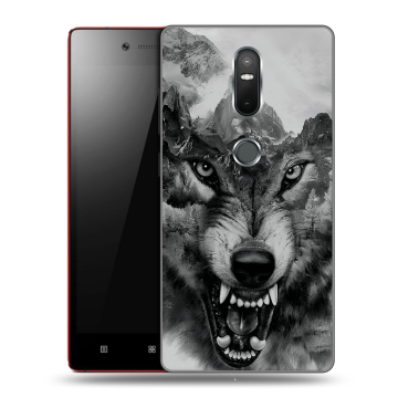 Силиконовый чехол на Lenovo Phab 2 Plus с принтом Волк Силиконовый чехол на Lenovo Phab 2 Plus с принтом Волк