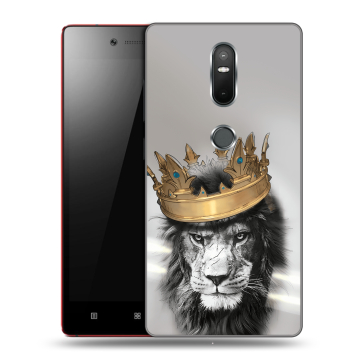 Силиконовый чехол на Lenovo Phab 2 Plus с принтом Лев с короной Силиконовый чехол на Lenovo Phab 2 Plus с принтом Лев с короной