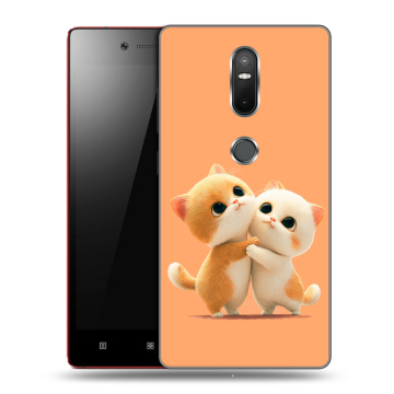 Силиконовый чехол на Lenovo Phab 2 Plus с принтом Милые котики Силиконовый чехол на Lenovo Phab 2 Plus с принтом Милые котики