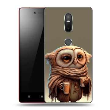 Силиконовый чехол на Lenovo Phab 2 Plus с принтом Сова Силиконовый чехол на Lenovo Phab 2 Plus с принтом Сова