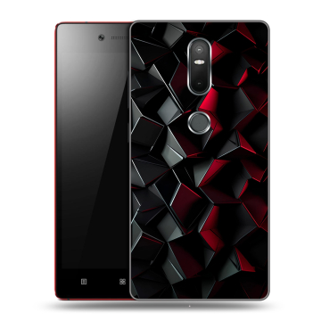 Силиконовый чехол на Lenovo Phab 2 Plus с принтом Абстракция Силиконовый чехол на Lenovo Phab 2 Plus с принтом Абстракция