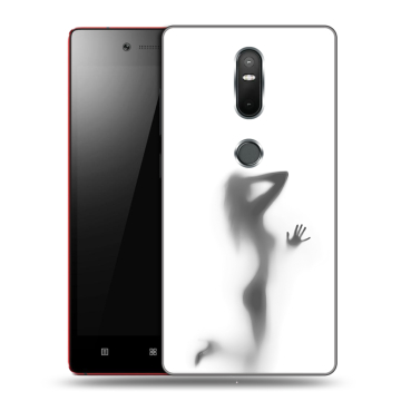 Силиконовый чехол на Lenovo Phab 2 Plus с принтом Силуэт