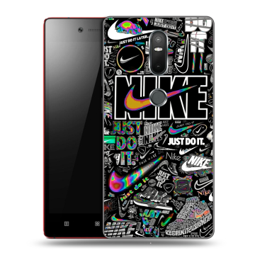 Силиконовый чехол на Lenovo Phab 2 Plus с принтом Найк
