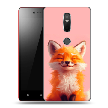 Силиконовый чехол на Lenovo Phab 2 Plus с принтом милая лиса Силиконовый чехол на Lenovo Phab 2 Plus с принтом милая лиса