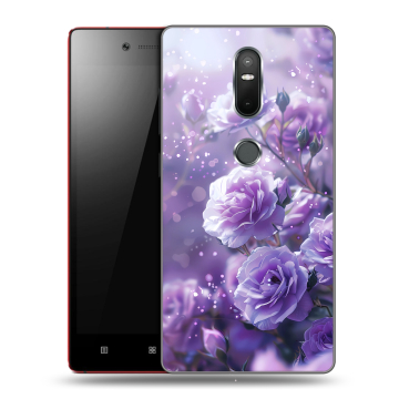 Силиконовый чехол на Lenovo Phab 2 Plus с принтом Розы цветы