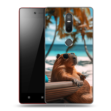 Силиконовый чехол на Lenovo Phab 2 Plus с принтом Капибара Силиконовый чехол на Lenovo Phab 2 Plus с принтом Капибара