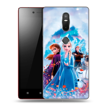 Силиконовый чехол на Lenovo Phab 2 Plus с принтом Холодное сердце Frozen Силиконовый чехол на Lenovo Phab 2 Plus с принтом Холодное сердце Frozen
