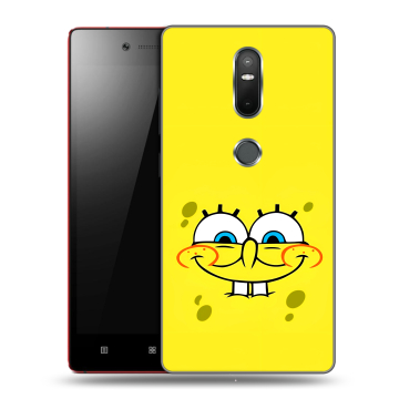 Силиконовый чехол на Lenovo Phab 2 Plus с принтом спанчбоб спанч боб