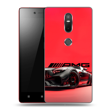 Силиконовый чехол на Lenovo Phab 2 Plus с принтом Мерседес Mercedes AMG