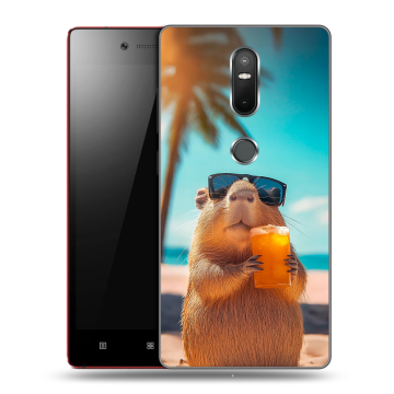 Силиконовый чехол на Lenovo Phab 2 Plus с принтом Капибара