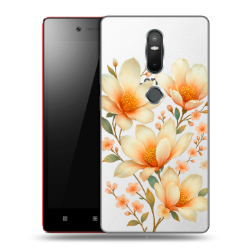 Силиконовый чехол на Lenovo Phab 2 Plus с принтом Цветы