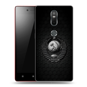 Силиконовый чехол на Lenovo Phab 2 Plus с принтом Герб Флаг СССР