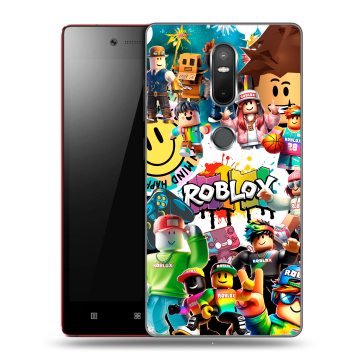 Силиконовый чехол на Lenovo Phab 2 Plus с принтом Roblox Роблокс