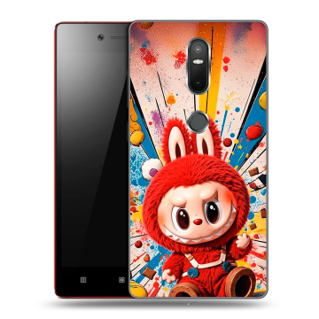 Силиконовый чехол на Lenovo Phab 2 Plus с принтом Labubu Лабубу Силиконовый чехол на Lenovo Phab 2 Plus с принтом Labubu Лабубу