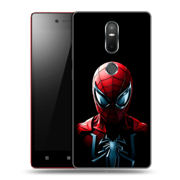 Силиконовый чехол на Lenovo Phab 2 Plus с принтом Spiderman Человек паук