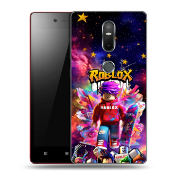 Силиконовый чехол на Lenovo Phab 2 Plus с принтом Roblox Роблокс