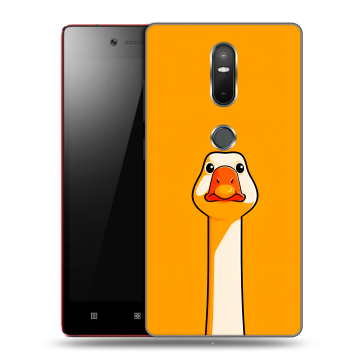 Силиконовый чехол на Lenovo Phab 2 Plus с принтом Смешная утка Силиконовый чехол на Lenovo Phab 2 Plus с принтом Смешная утка
