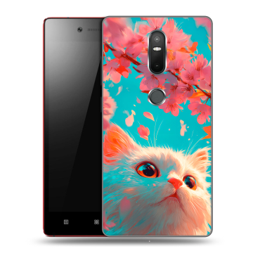 Силиконовый чехол на Lenovo Phab 2 Plus с принтом Красивый кот Силиконовый чехол на Lenovo Phab 2 Plus с принтом Красивый кот