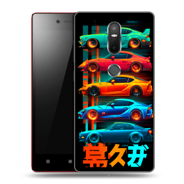 Силиконовый чехол на Lenovo Phab 2 Plus с принтом машины тачки Силиконовый чехол на Lenovo Phab 2 Plus с принтом машины тачки