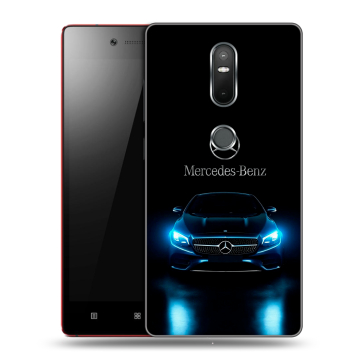 Силиконовый чехол на Lenovo Phab 2 Plus с принтом Mercedes Мерседес