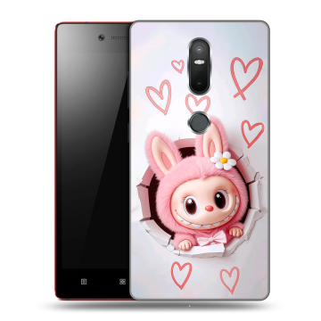 Силиконовый чехол на Lenovo Phab 2 Plus с принтом Labubu Лабубу