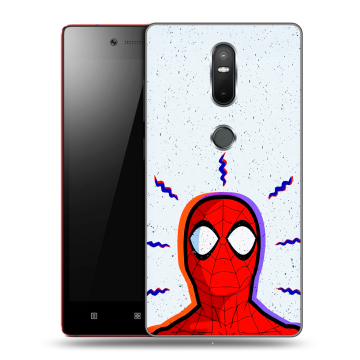 Силиконовый чехол на Lenovo Phab 2 Plus с принтом Spiderman Человек паук Силиконовый чехол на Lenovo Phab 2 Plus с принтом Spiderman Человек паук