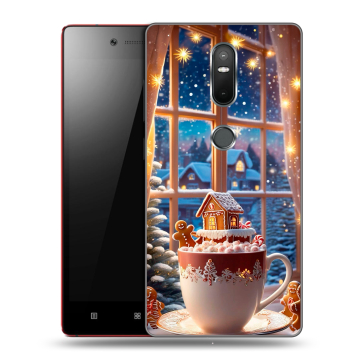Силиконовый чехол на Lenovo Phab 2 Plus с принтом Новый год Силиконовый чехол на Lenovo Phab 2 Plus с принтом Новый год