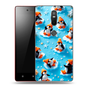 Силиконовый чехол на Lenovo Phab 2 Plus с принтом Новый год Силиконовый чехол на Lenovo Phab 2 Plus с принтом Новый год