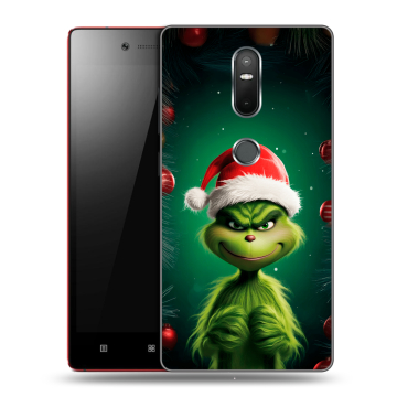 Силиконовый чехол на Lenovo Phab 2 Plus с принтом Гринч Новый год Рождество Силиконовый чехол на Lenovo Phab 2 Plus с принтом Гринч Новый год Рождество