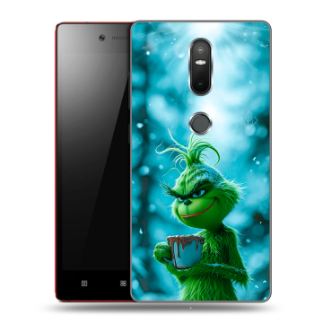 Силиконовый чехол на Lenovo Phab 2 Plus с принтом Новый год гринч Силиконовый чехол на Lenovo Phab 2 Plus с принтом Новый год гринч