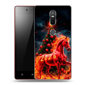 Силиконовый чехол на Lenovo Phab 2 Plus с принтом Новый год Силиконовый чехол на Lenovo Phab 2 Plus с принтом Новый год