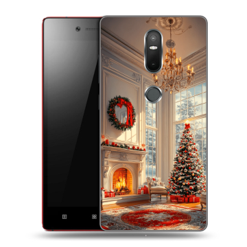 Силиконовый чехол на Lenovo Phab 2 Plus с принтом Новый год Силиконовый чехол на Lenovo Phab 2 Plus с принтом Новый год