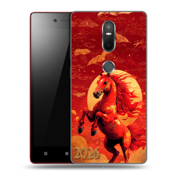 Силиконовый чехол на Lenovo Phab 2 Plus с принтом Новый год Силиконовый чехол на Lenovo Phab 2 Plus с принтом Новый год