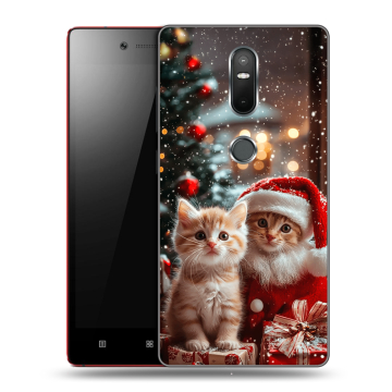 Силиконовый чехол на Lenovo Phab 2 Plus с принтом Новый год Силиконовый чехол на Lenovo Phab 2 Plus с принтом Новый год