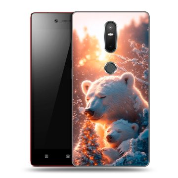Силиконовый чехол на Lenovo Phab 2 Plus с принтом Новый год Силиконовый чехол на Lenovo Phab 2 Plus с принтом Новый год
