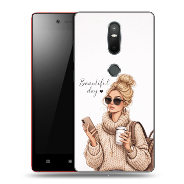 Силиконовый чехол на Lenovo Phab 2 Plus с принтом женский Силиконовый чехол на Lenovo Phab 2 Plus с принтом женский