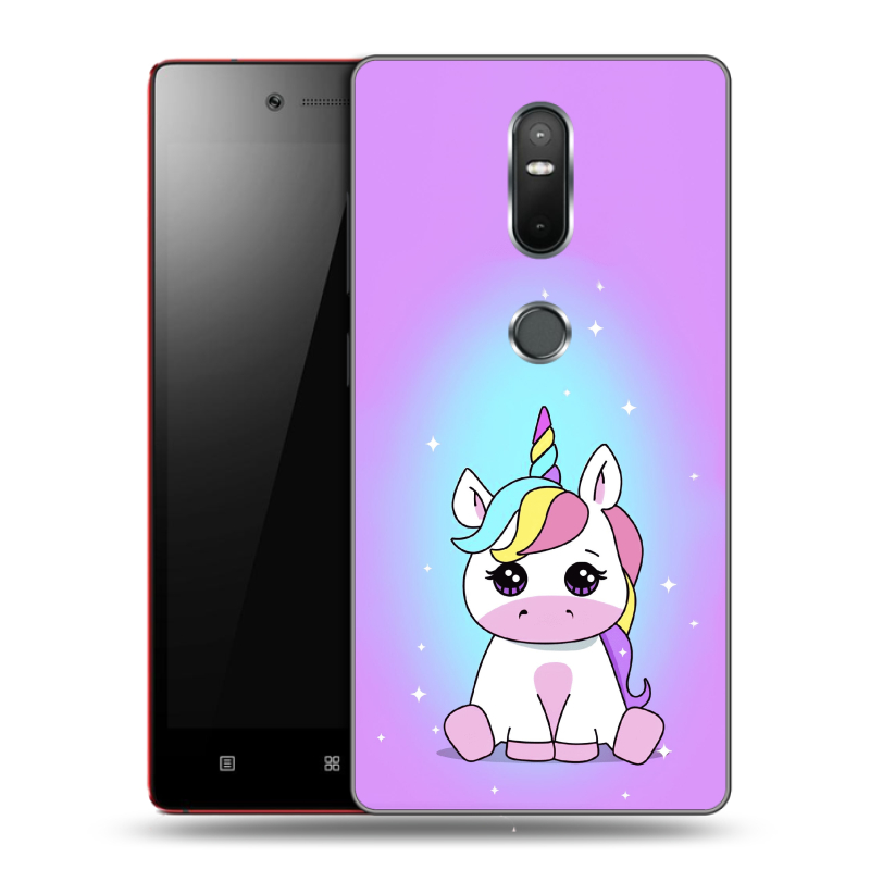 Пластиковый чехол на Lenovo Phab 2 Plus с принтом Единорог Пластиковый чехол на Lenovo Phab 2 Plus с принтом Единорог