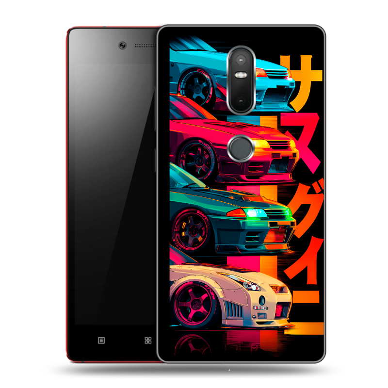Пластиковый чехол на Lenovo Phab 2 Plus с принтом Гоночные машины Пластиковый чехол на Lenovo Phab 2 Plus с принтом Гоночные машины