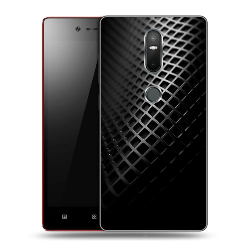 Силиконовый чехол на Lenovo Phab 2 Plus с принтом Текстура металла Силиконовый чехол на Lenovo Phab 2 Plus с принтом Текстура металла