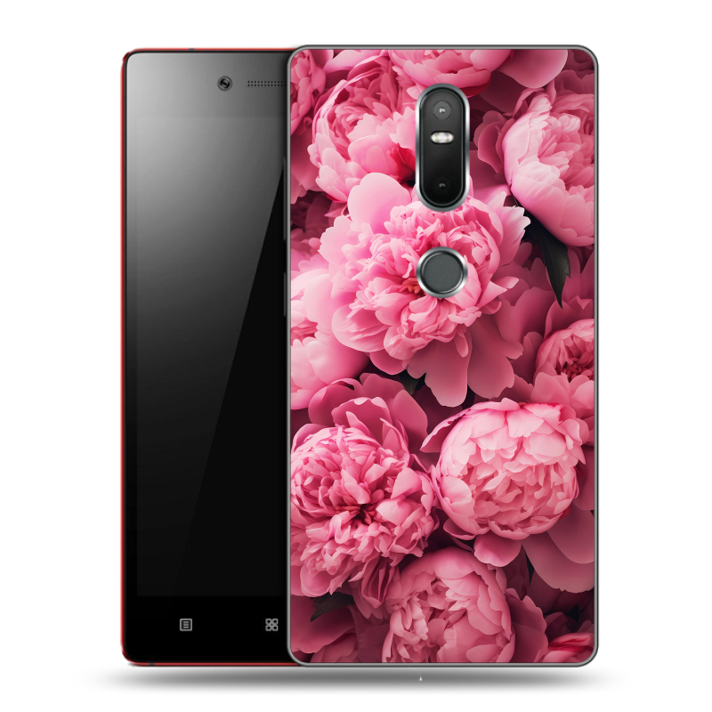 Пластиковый чехол на Lenovo Phab 2 Plus с принтом цветы пионы Пластиковый чехол на Lenovo Phab 2 Plus с принтом цветы пионы