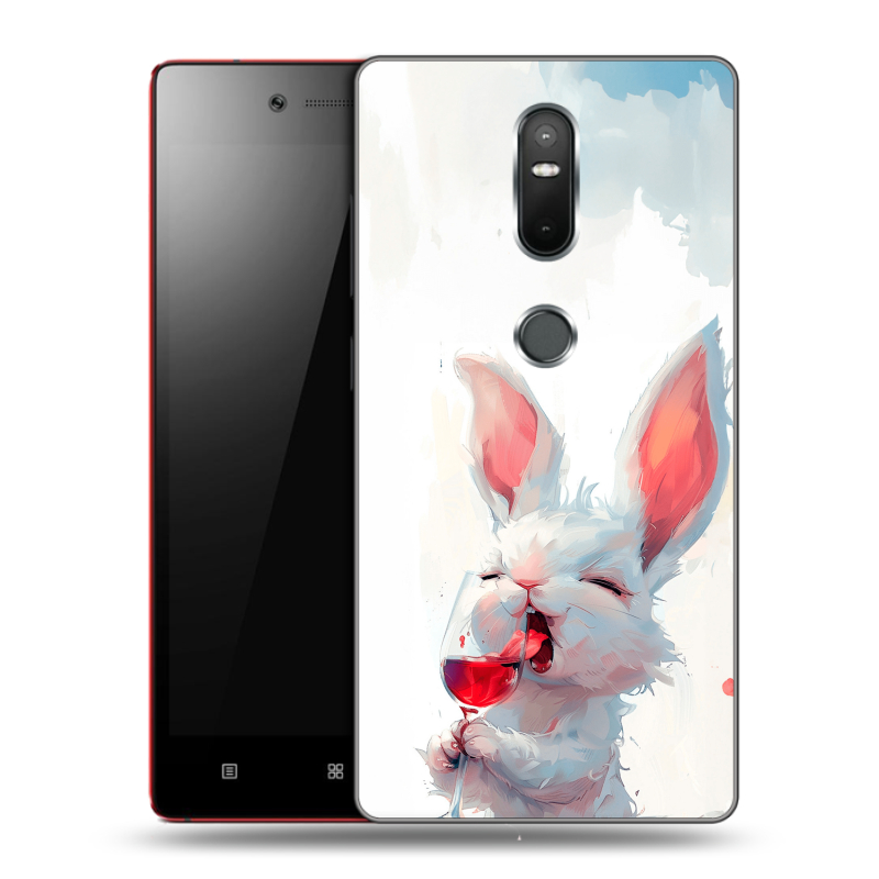 Силиконовый чехол на Lenovo Phab 2 Plus с принтом кролик зайчик Силиконовый чехол на Lenovo Phab 2 Plus с принтом кролик зайчик