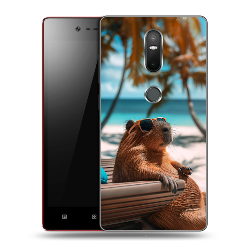Пластиковый чехол на Lenovo Phab 2 Plus с принтом Капибара Пластиковый чехол на Lenovo Phab 2 Plus с принтом Капибара