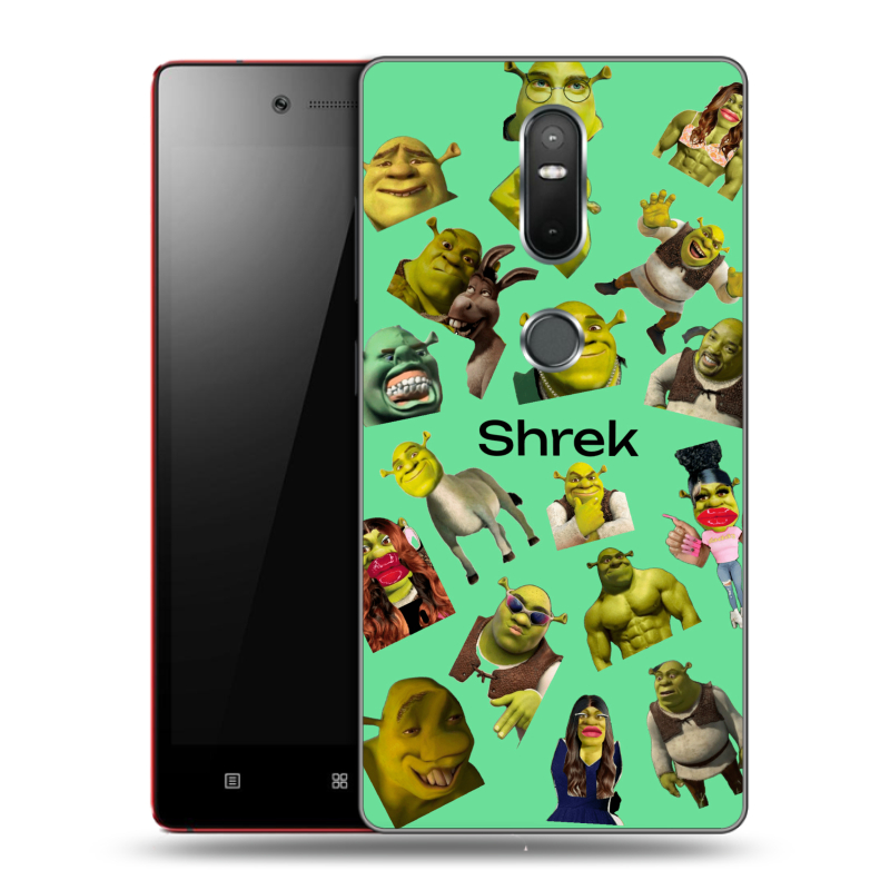 Силиконовый чехол на Lenovo Phab 2 Plus с принтом Шрек Shrek Силиконовый чехол на Lenovo Phab 2 Plus с принтом Шрек Shrek