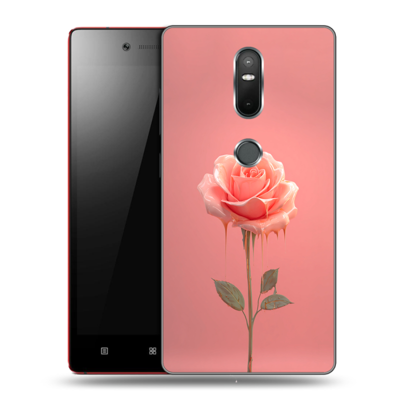 Силиконовый чехол на Lenovo Phab 2 Plus с принтом Розовая роза Силиконовый чехол на Lenovo Phab 2 Plus с принтом Розовая роза
